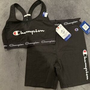 Champion Black Athletic Set